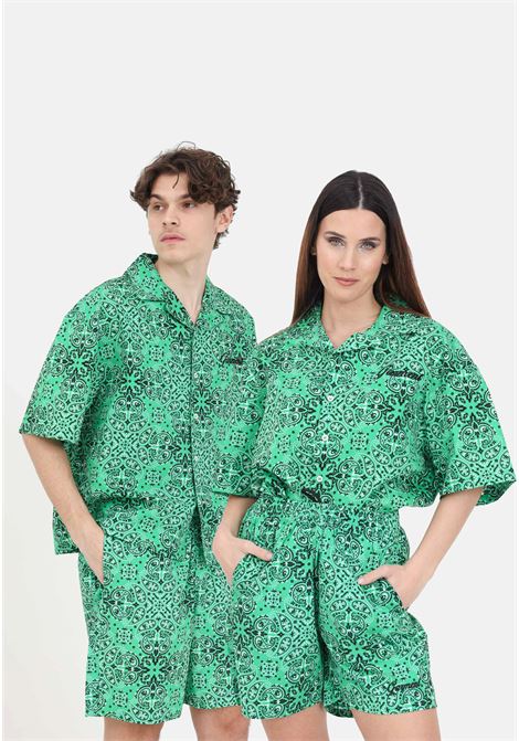 Green patterned men's and women's shorts GARMENT WORKSHOP | S4GMUABE049923